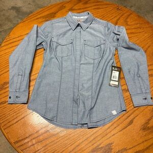 5.11 Tactical Women’s XS Light Blue Button Down Shirt